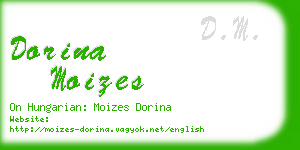 dorina moizes business card